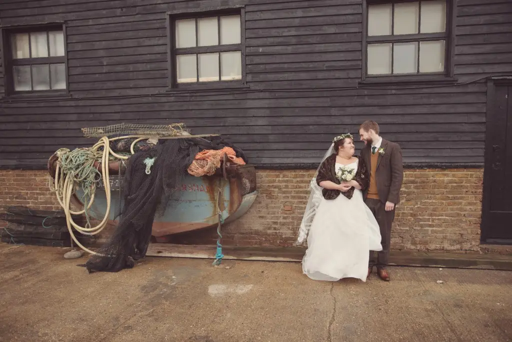 Rustic and Folksey Green Winter Wedding
